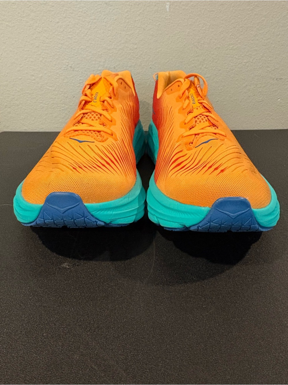 Hoka One One Rincon 3 Running Shoes Blazing Orange 1119395-BOFT Men’s Size 12.5D - Picture 8 of 9